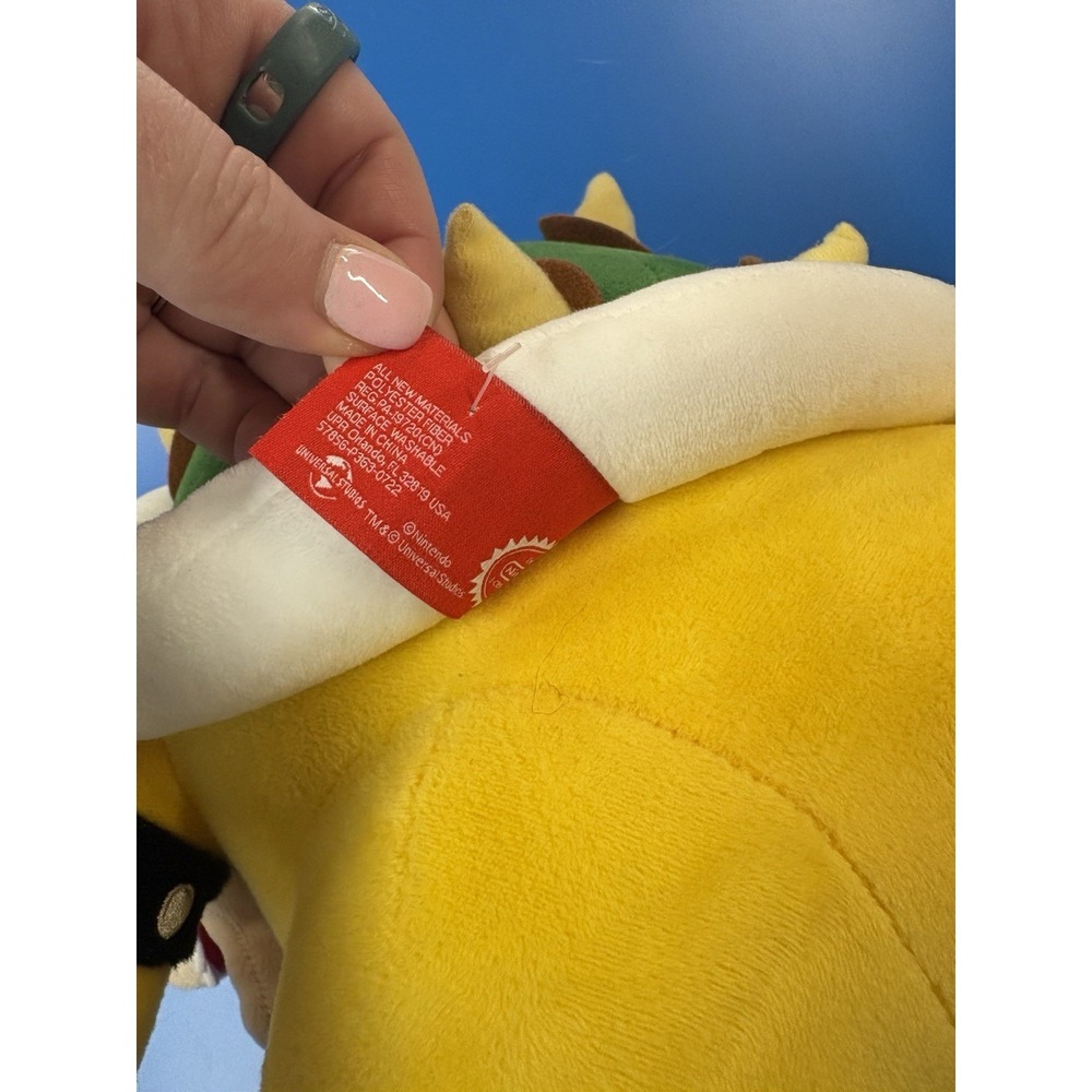 Super Nintendo Mario World Bowser Stuffed Toy Universal Studios Approx 12" - Picture 10 of 10